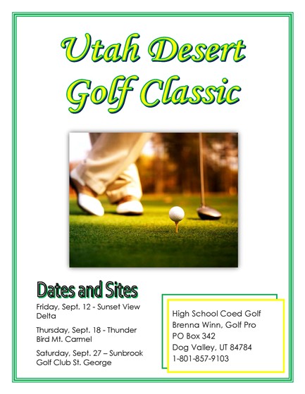 Desktop Publishing : Golf thingy