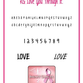 Desktop Publishing : KG Love You Through It - Font 