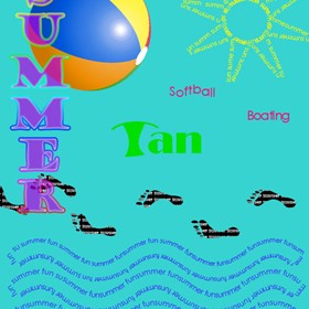 Desktop Publishing : Summer (fun text)